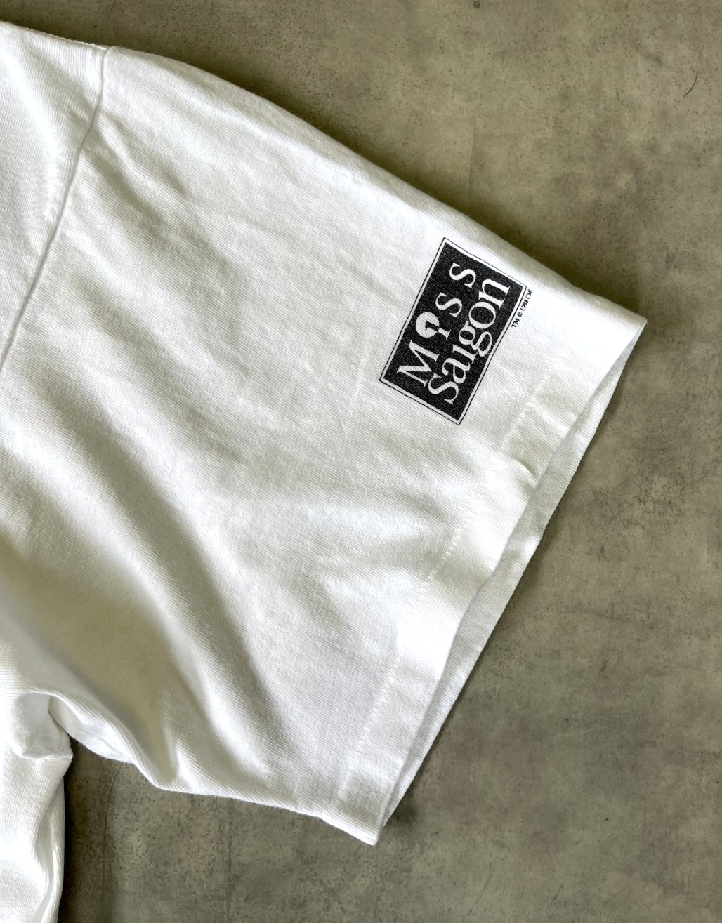 画像: 80'S MISS SAIGON シングルステッチ 半袖 Tシャツ ホワイト USA製 (VINTAGE)