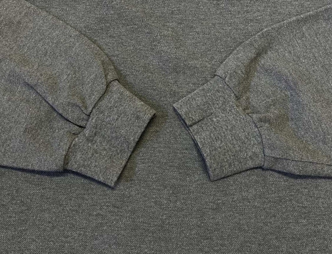 画像: 90'S CHEMISE LACOSTE 長袖 ポロシャツ ダークグレーヘザー フランス製 (VINTAGE)
