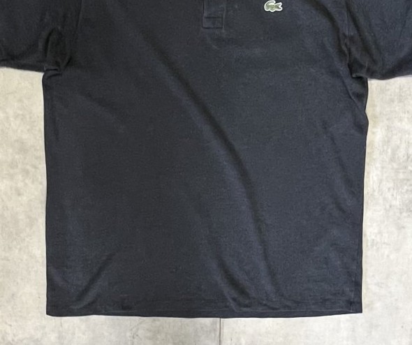 画像: 80'S CHEMISE LACOSTE ポロシャツ チャコール フランス製 (VINTAGE)