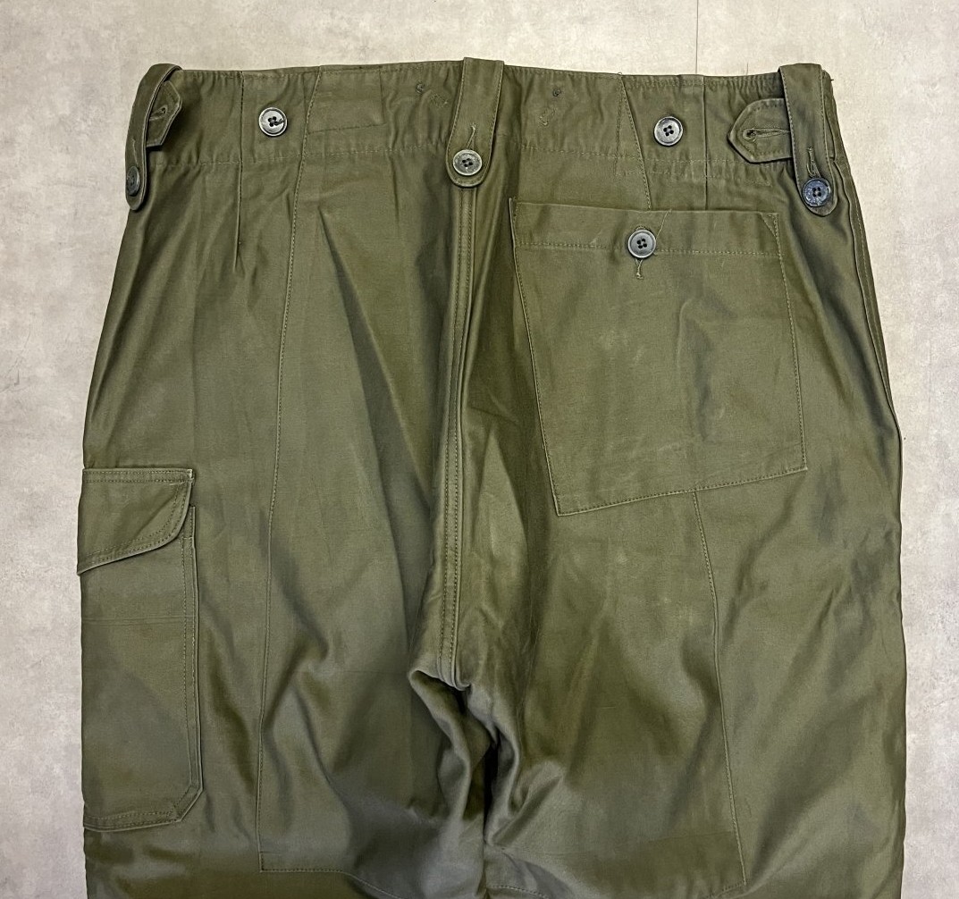 画像: 60'S イギリス軍 BRITISH ARMY "1960 PATTERN" コンバットトラウザーズ オリーブ (VINTAGE)
