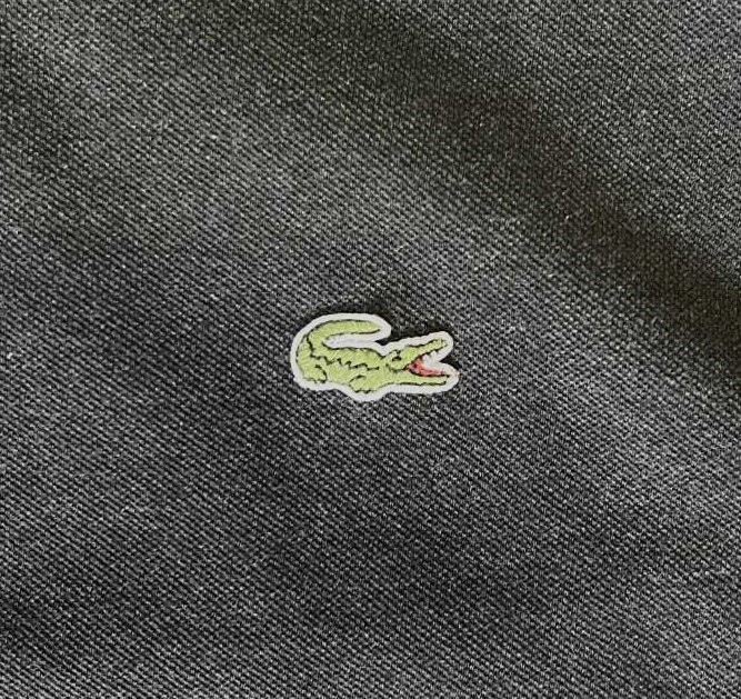 画像: 80'S CHEMISE LACOSTE ポロシャツ チャコール フランス製 (VINTAGE)