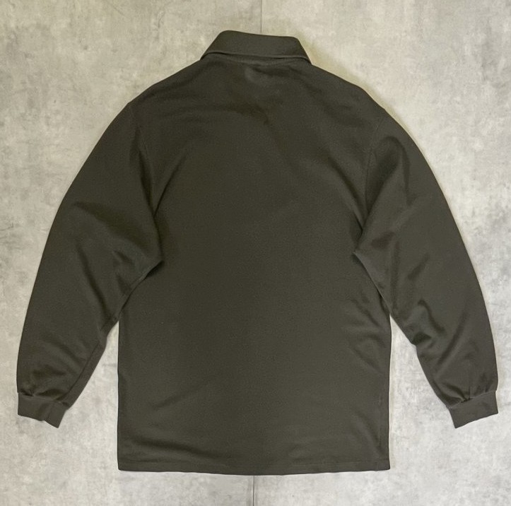 画像4: 90'S CHEMISE LACOSTE 長袖 ポロシャツ ダークオリーブ フランス製 (VINTAGE)