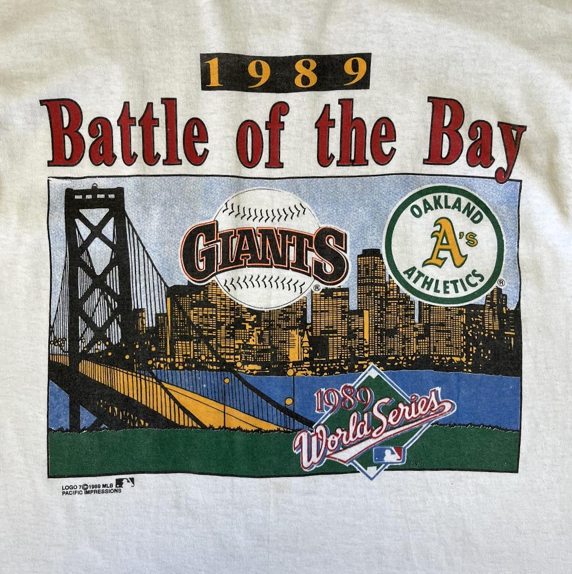 画像3: 80'S BATTLE OF THE BAY 1989 シングルステッチ 半袖 Tシャツ ホワイト USA製 (VINTAGE)