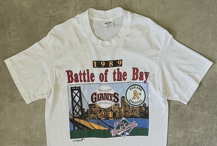 画像: 80'S BATTLE OF THE BAY 1989 シングルステッチ 半袖 Tシャツ ホワイト USA製 (VINTAGE)