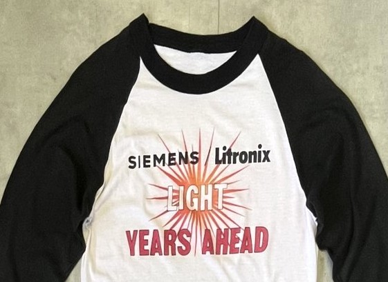 画像: 80'S SIEMENS LITRONIX シングルステッチ ラグランスリーブ ベースボール Tシャツ (VINTAGE)
