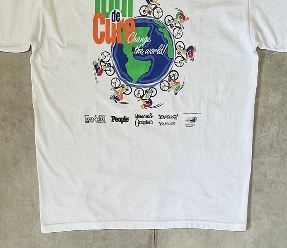 画像: 90'S TOUR DE CURE 両面プリント 半袖 Tシャツ ホワイト (VINTAGE)
