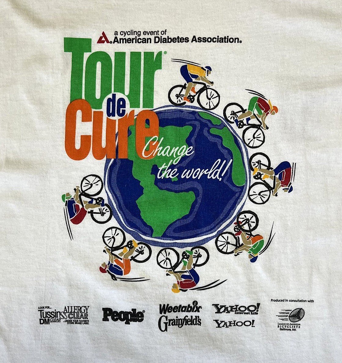 画像3: 90'S TOUR DE CURE 両面プリント 半袖 Tシャツ ホワイト (VINTAGE)