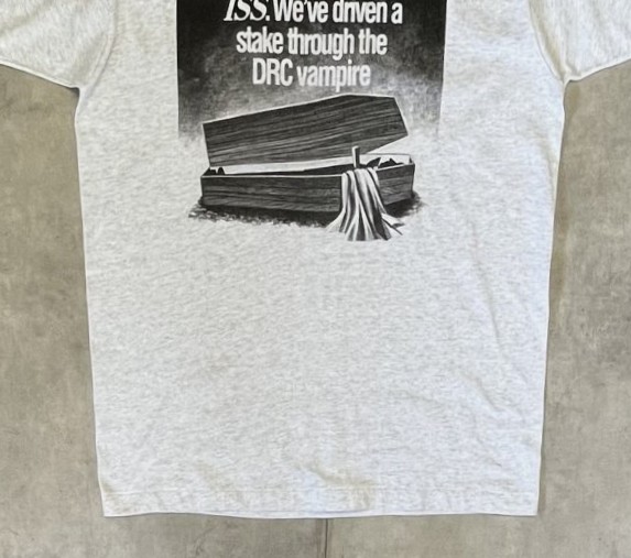 画像: 90'S ISS シングルステッチ 両面プリント Tシャツ アッシュグレー USA製 (VINTAGE)