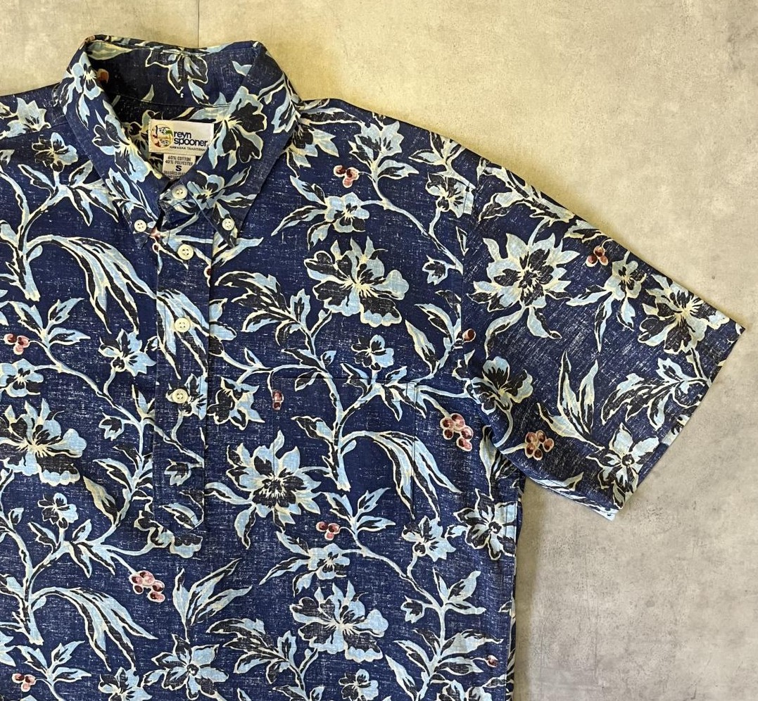画像: 90'S REYN SPOONER コットン/ポリ プルオーバー アロハシャツ ハワイ製 (VINTAGE)