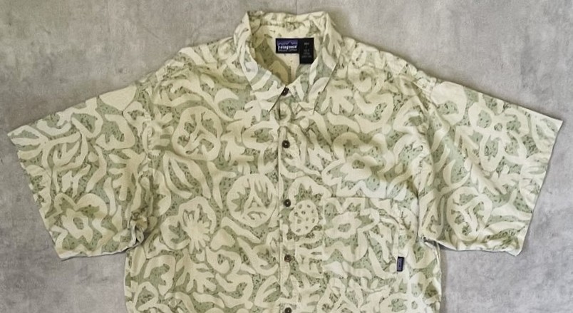 画像: 90'S PATAGONIA コットン 半袖 ACシャツ 総柄 ポルトガル製 (VINTAGE)