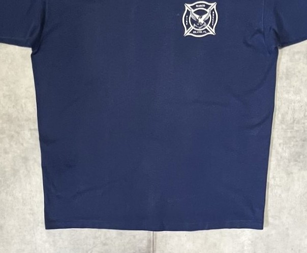 画像: 80'S MARCO ISLAND FIRE RESCUE シングルステッチ 半袖 Tシャツ ネイビー USA製 (VINTAGE)