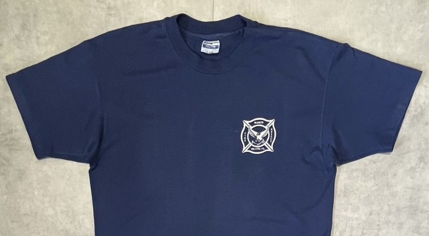画像: 80'S MARCO ISLAND FIRE RESCUE シングルステッチ 半袖 Tシャツ ネイビー USA製 (VINTAGE)