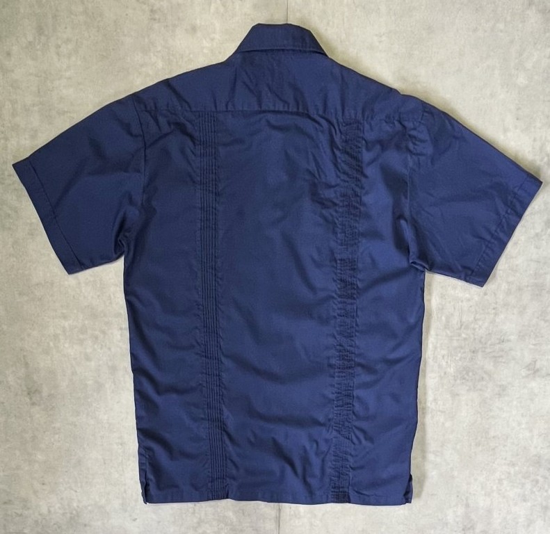 画像3: 90'S CHIC ELEGANT 半袖 キューバシャツ ネイビー (VINTAGE)