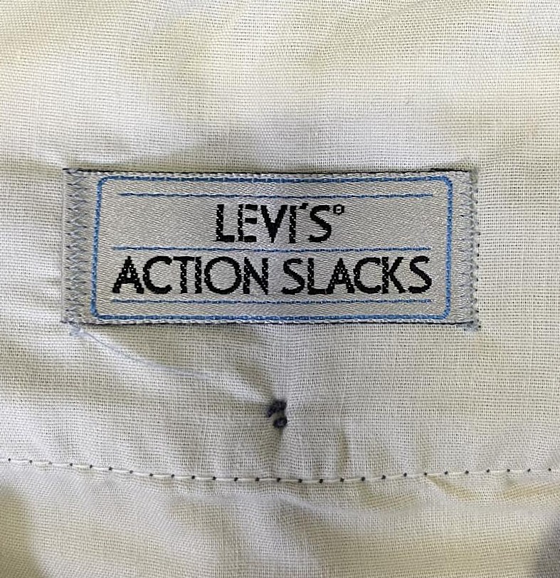 画像2: 90'S LEVIS "ACTION SLACKS" スラックス ブルーヘザー (VINTAGE)