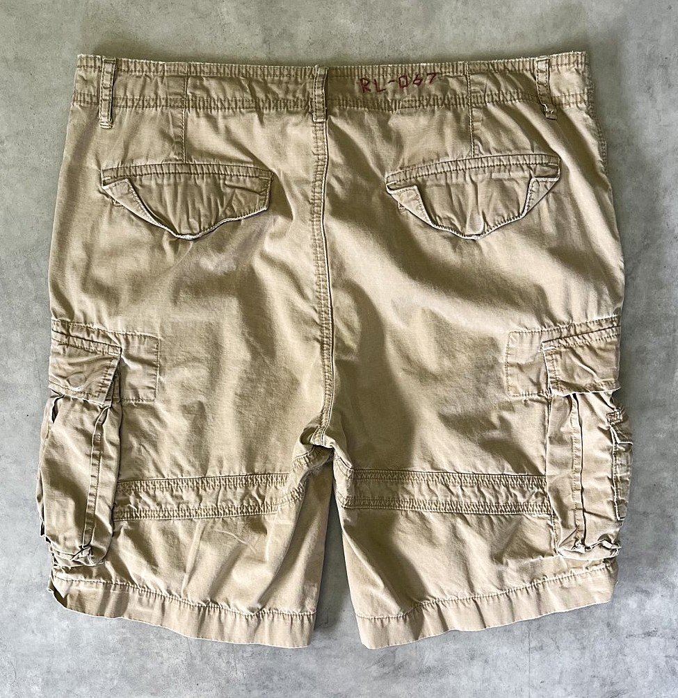 画像6: 90'S RALPH LAUREN カーゴショーツ TALONジップ ベージュ (VINTAGE)