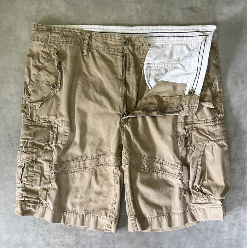 画像3: 90'S RALPH LAUREN カーゴショーツ TALONジップ ベージュ (VINTAGE)
