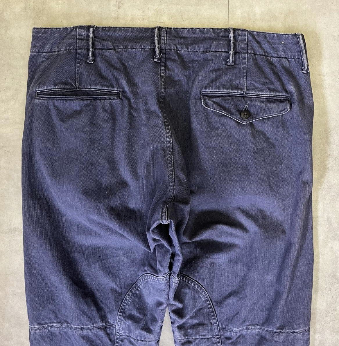 画像: RRL イカリボタン クロップド マリンパンツ ネイビー (VINTAGE)