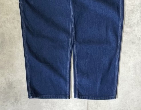 画像: 80'S SEARS トップスナップボタン ペインターパンツ インディゴ USA製 (VINTAGE)