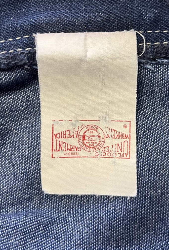 画像4: 80'S SEARS トップスナップボタン ペインターパンツ インディゴ USA製 (VINTAGE)