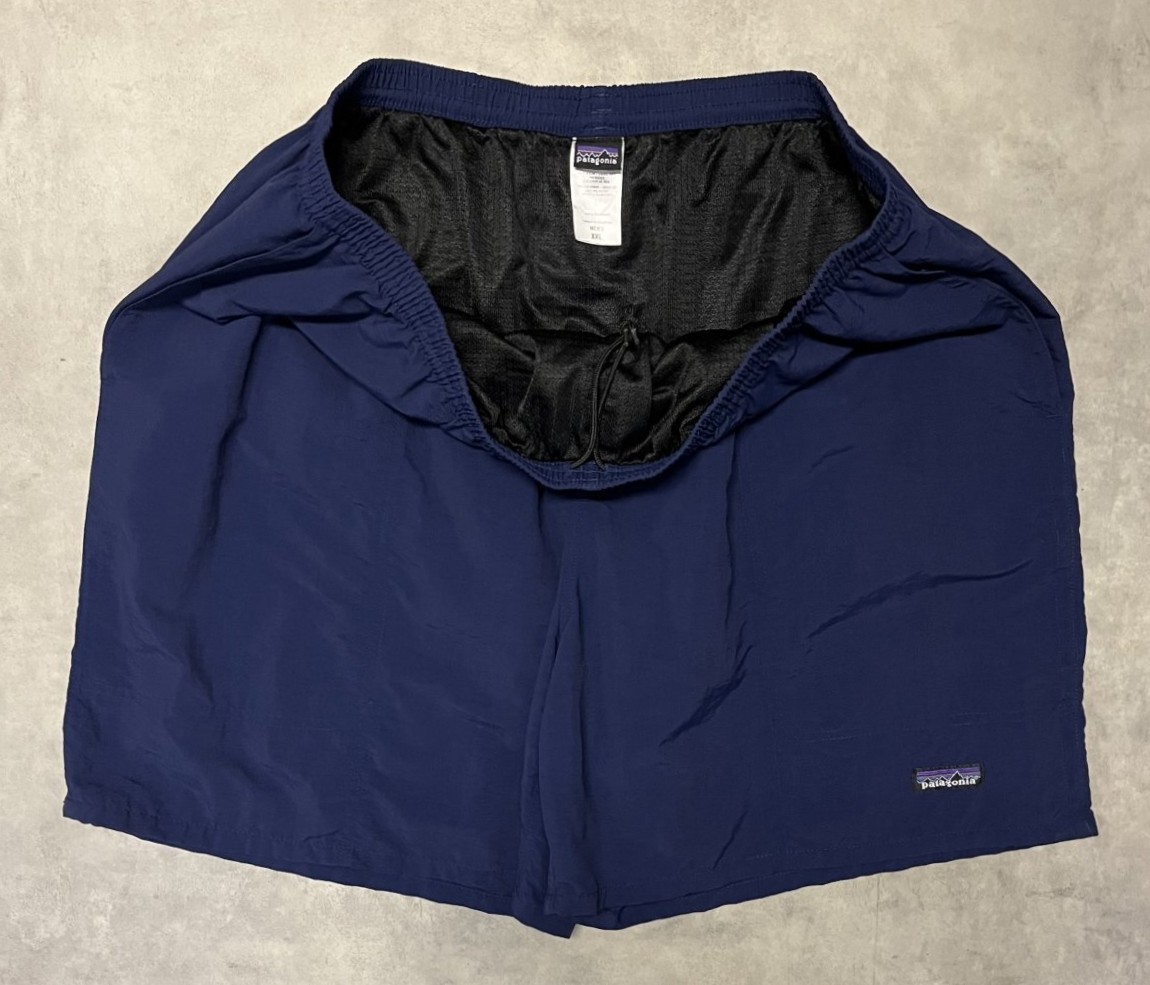 画像3: PATAGONIA "BAGGIES SHORTS" ナイロン バギーズショーツ ネイビー (USED)