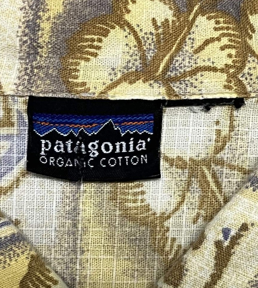 画像2: 90'S PATAGONIA コットン 半袖 ACシャツ MAHALO OAK柄 (VINTAGE)