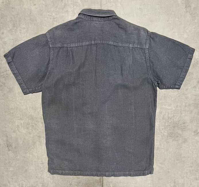 画像4: 90'S PATAGONIA ヘンプ 半袖 シャツ チャコール (VINTAGE)
