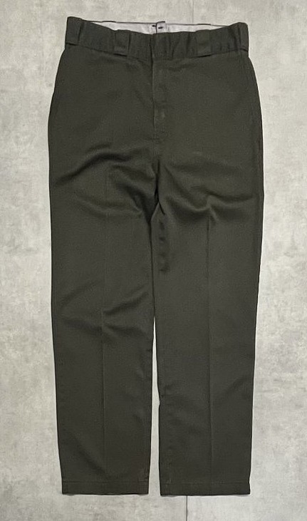 画像3: 80'S DICKIES 874 チビタグ ワークパンツ ダークオリーブ W32L31 USA製 (VINTAGE)