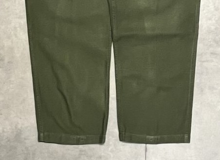 画像: 60'S アメリカ軍 US ARMY "OG107" コットンサテン ベイカーパンツ ミリタリーグリーン (VINTAGE)