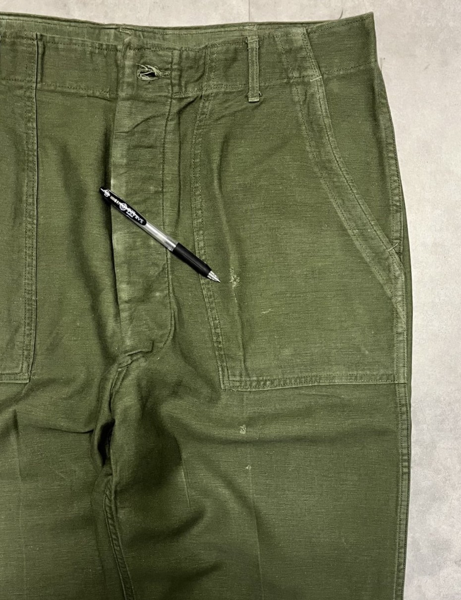 画像6: 60'S アメリカ軍 US ARMY "OG107" コットンサテン ベイカーパンツ ミリタリーグリーン (VINTAGE)