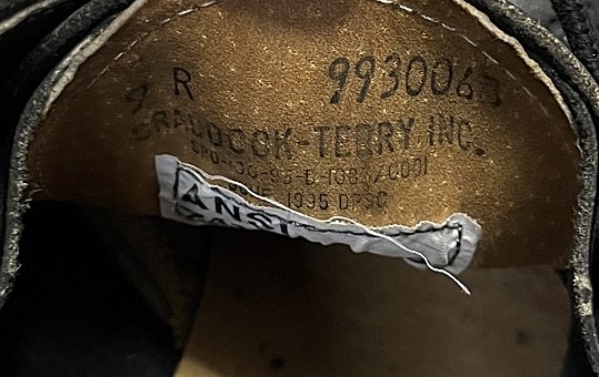画像: 90'S アメリカ軍 US NAVY "CRADDOCK TERRY INC製" スチールトゥ レザー チャッカブーツ ブラック (DEADSTOCK)