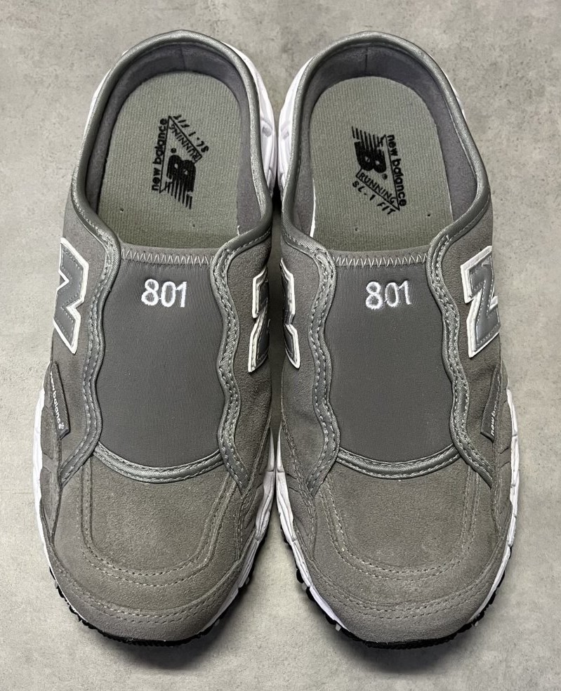 画像: NEW BALANCE 801 "ALL TERRAIN" スウェード スリッポン グレー 箱付き (DEADSTOCK)