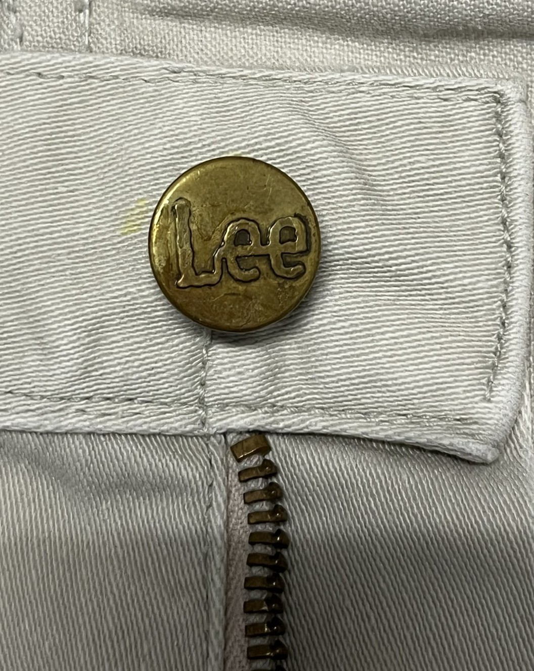 画像3: 60'S Lee "WESTERNER 100-Z" コットンサテンパンツ オフホワイト GRIPPER ZIPPERジップ USA製 (VINTAGE)
