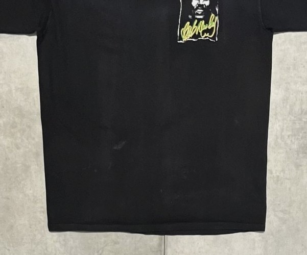 画像: 90'S BOB MARLEY 両面プリント シングルステッチ 半袖 Tシャツ ブラック USA製 (VINTAGE)