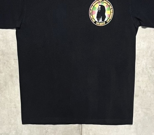 画像: 90'S BOB MARLEY "POSITIVE VIBRATION" 両面プリント シングルステッチ 半袖 Tシャツ ブラック USA製 (VINTAGE)