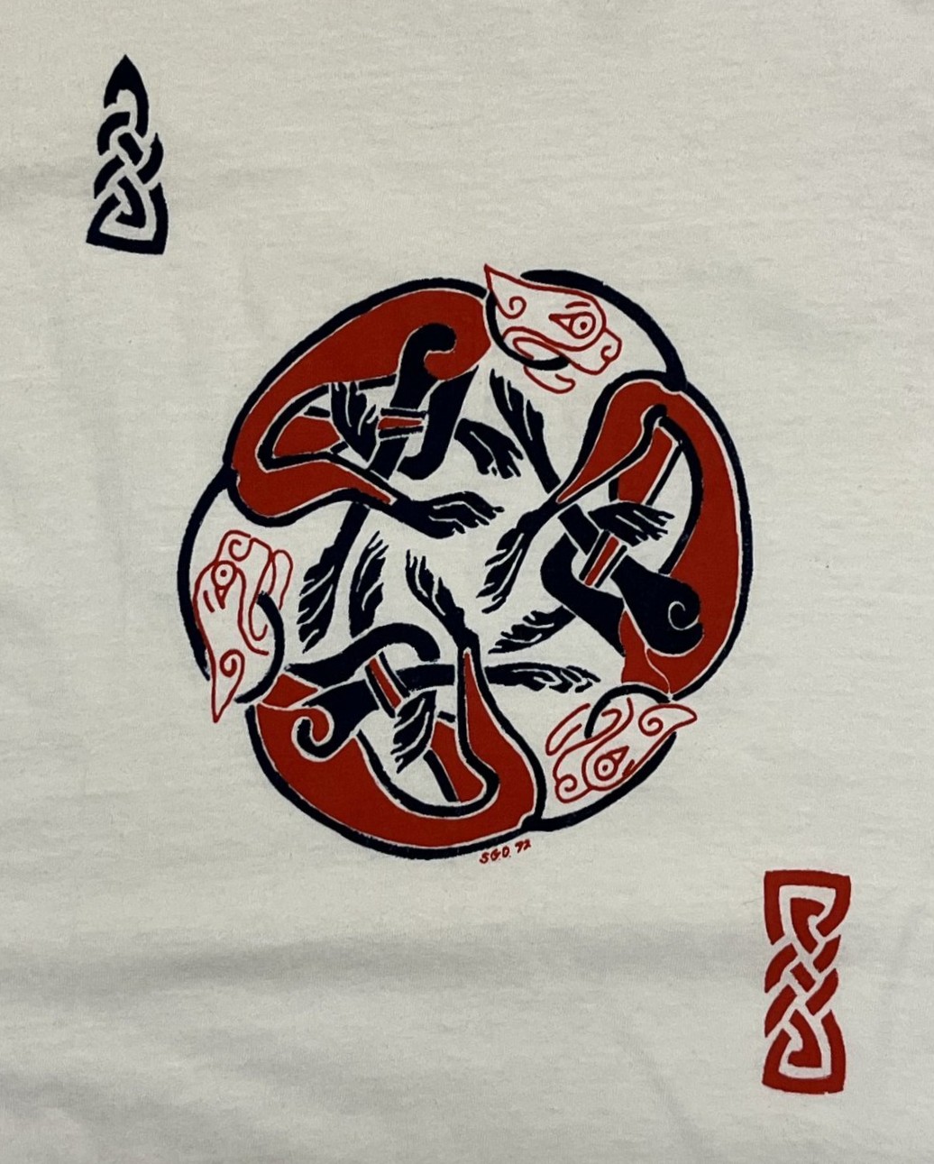 画像3: 90'S CELTIC HOUND KNOT シングルステッチ 半袖 Tシャツ ホワイト USA製 (VINTAGE)