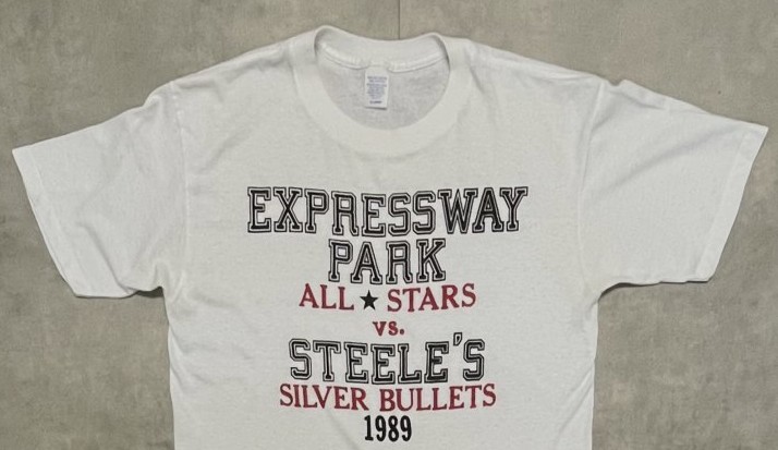 画像: 80'S EXPRESSWAY PARK ALL STARS VS STEELE'S SILVER BULLETS シングルステッチ 半袖 Tシャツ ホワイト USA製 (VINTAGE)