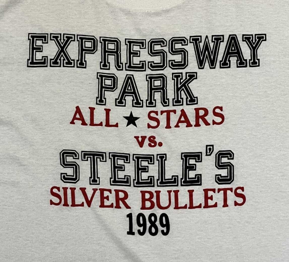 画像3: 80'S EXPRESSWAY PARK ALL STARS VS STEELE'S SILVER BULLETS シングルステッチ 半袖 Tシャツ ホワイト USA製 (VINTAGE)
