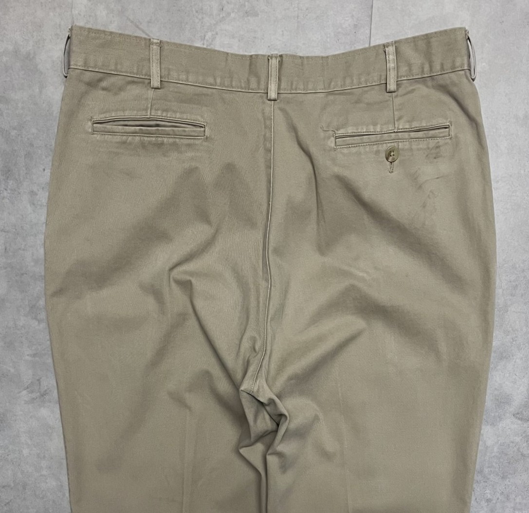 画像: 80'S BANANA REPUBLIC ツータック チノパンツ ベージュ 42TALONジップ USA製 (VINTAGE)