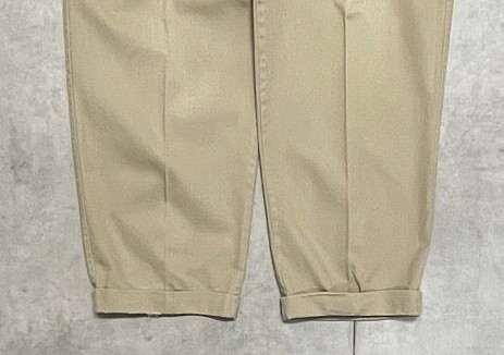 画像: 80'S BANANA REPUBLIC ツータック チノパンツ ベージュ 42TALONジップ USA製 (VINTAGE)