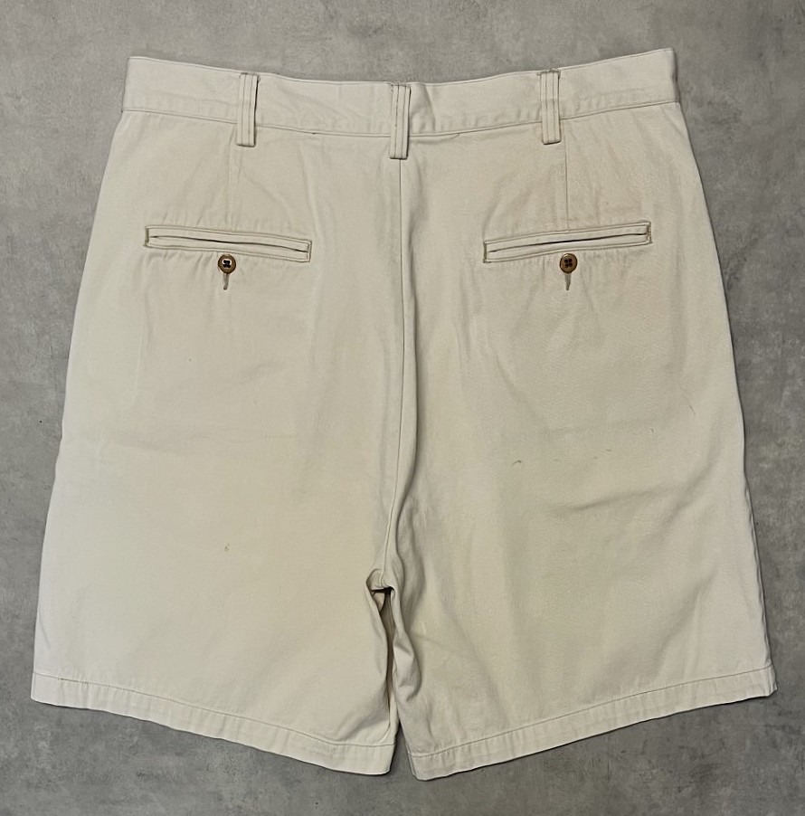 画像6: 90'S RRL 三ツ星タグ ボタンフライ ミリタリーチノショーツ ライトベージュ USA製 (VINTAGE)