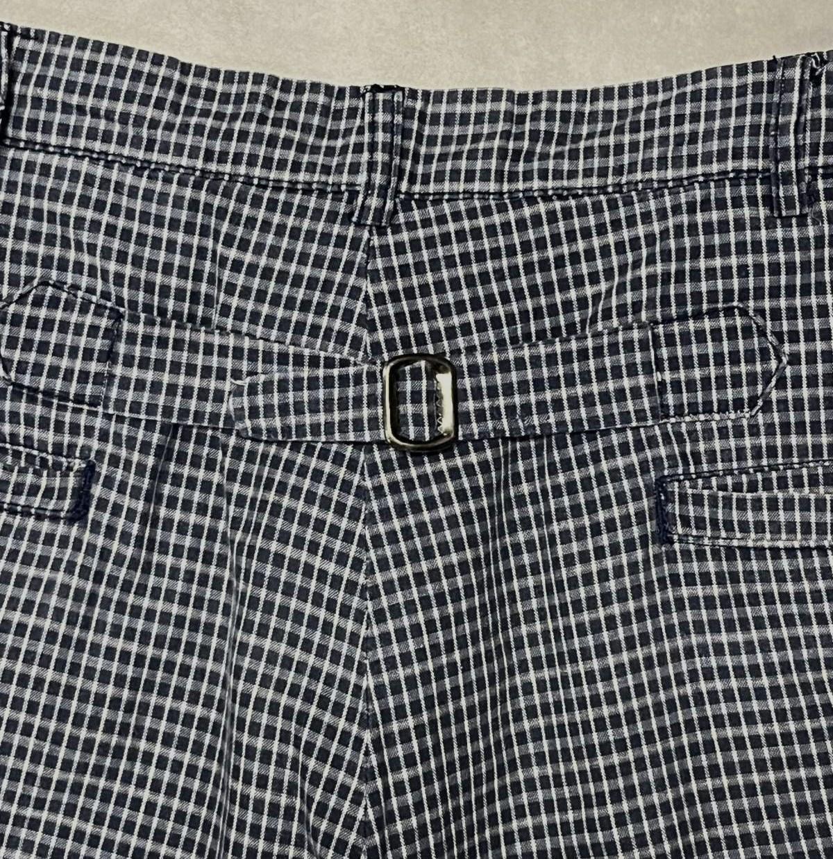 画像7: 90'S RRL 三ツ星タグ シンチバック付き コットン ショーツ チェック柄 USA製 (VINTAGE)