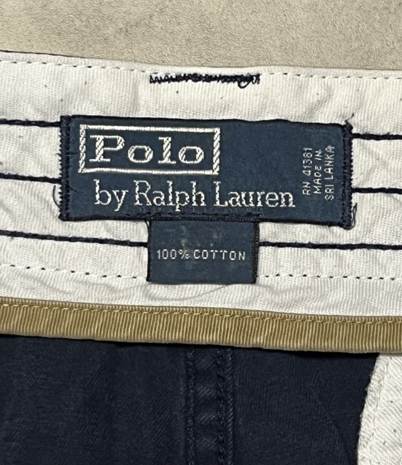 画像2: 90'S RALPH LAUREN カーゴショーツ ネイビー (VINTAGE)