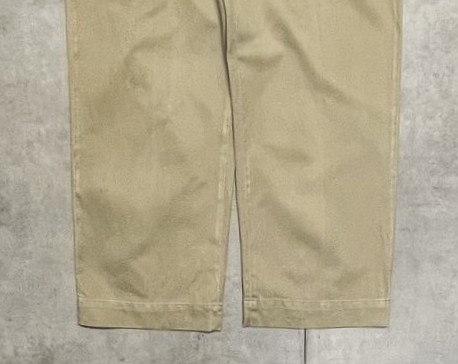 画像: 50'S アメリカ軍 US ARMY "MIL-T-2064A" 45カーキ ボタンフライ チノパンツ ベージュ (VINTAGE)