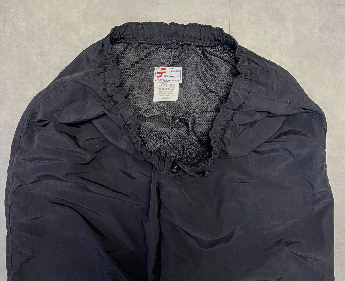画像: アメリカ軍 US ARMY IPFU ナイロン トレーニングパンツ ブラック L-REGULAR (USED)