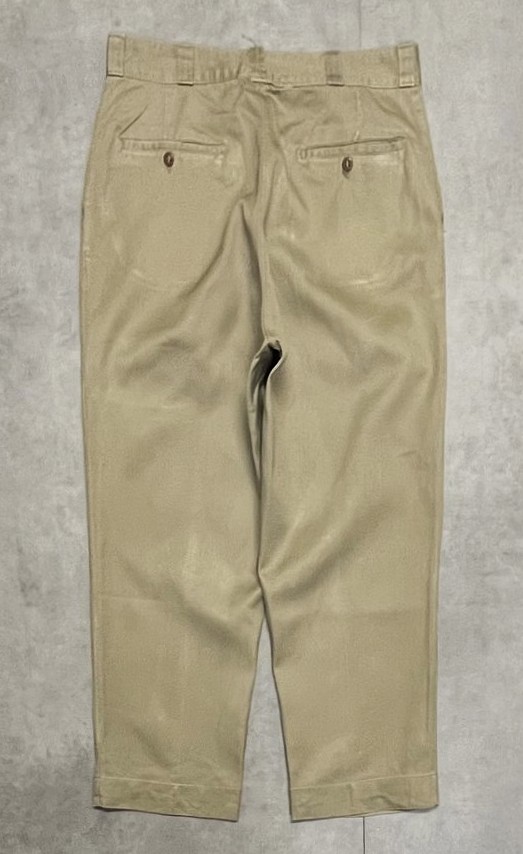 画像5: 50'S アメリカ軍 US ARMY "MIL-T-2064B" ボタンフライ チノパンツ ベージュ (VINTAGE)