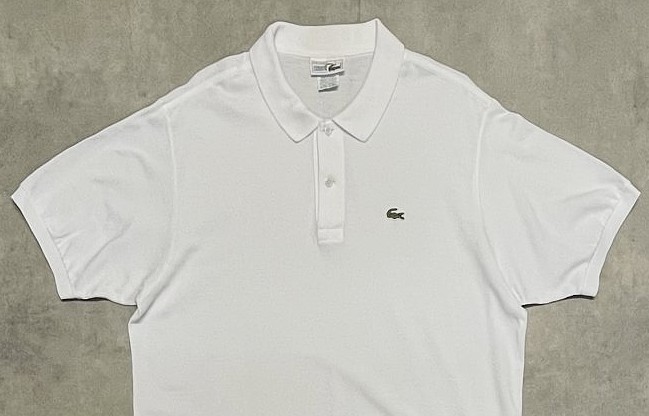 画像: 80'S CHEMISE LACOSTE ポロシャツ ホワイト フランス製 (VINTAGE)