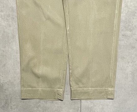 画像: 60'S アメリカ軍 US ARMY コットン100% チノパンツ FASTブラスジップ (VINTAGE)