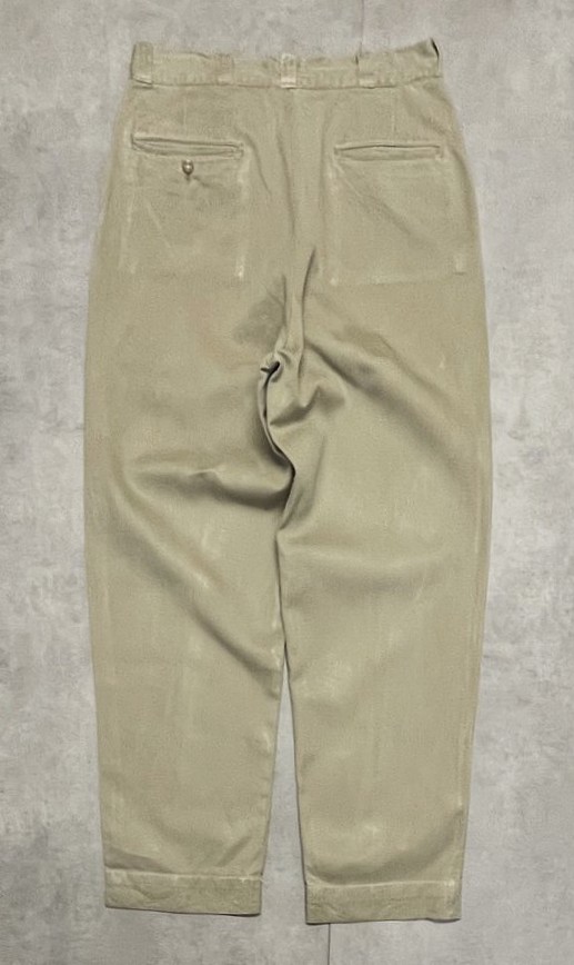 画像5: 60'S アメリカ軍 US ARMY コットン100% チノパンツ FASTブラスジップ (VINTAGE)