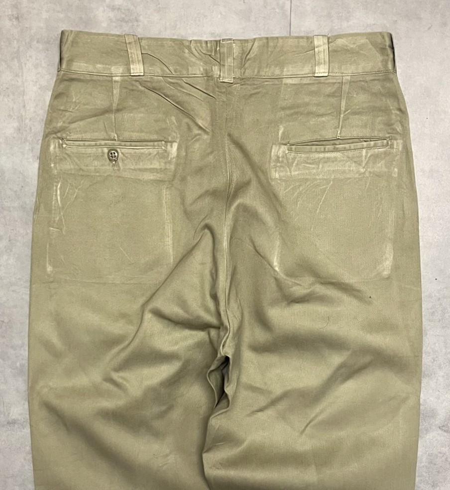 画像: 60'S アメリカ軍 US ARMY コットン100% チノパンツ RAPIDアルミジップ (VINTAGE)