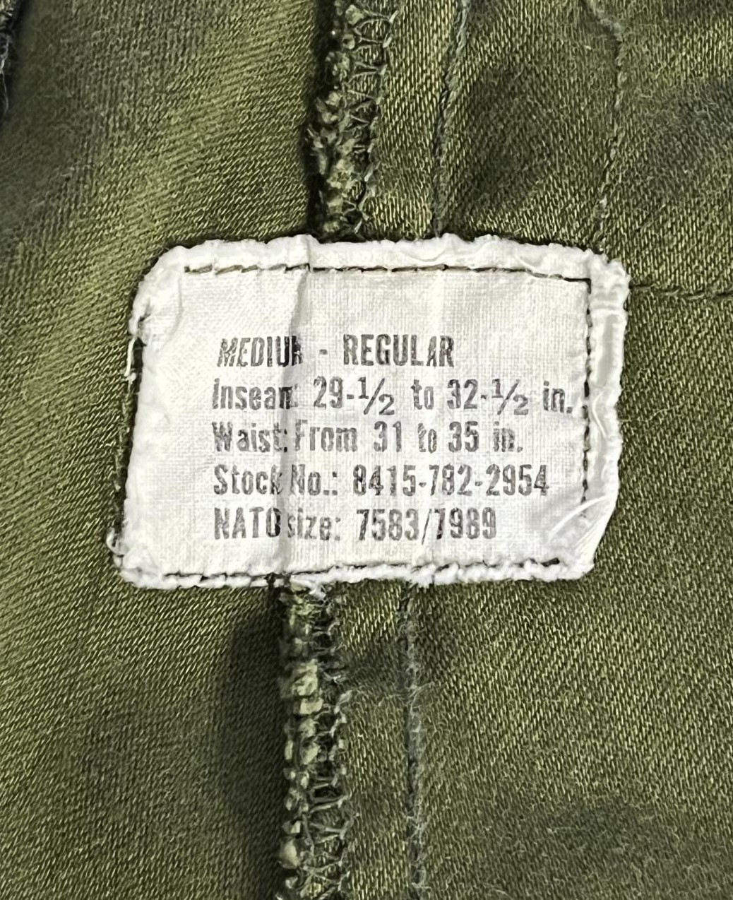 画像2: 70'S アメリカ軍 US ARMY "レーヨン/ナイロン" M-65 フィールドパンツ M-R (VINTAGE)